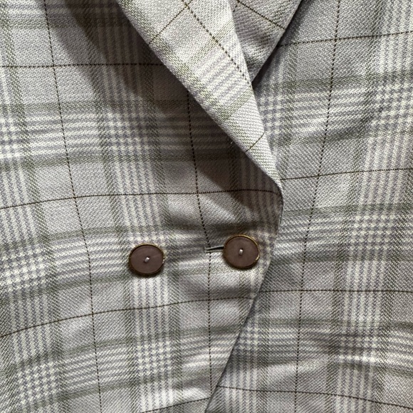 NWT John Meyer of Norwich Purple Plaid Blazer - Picture 3 of 8